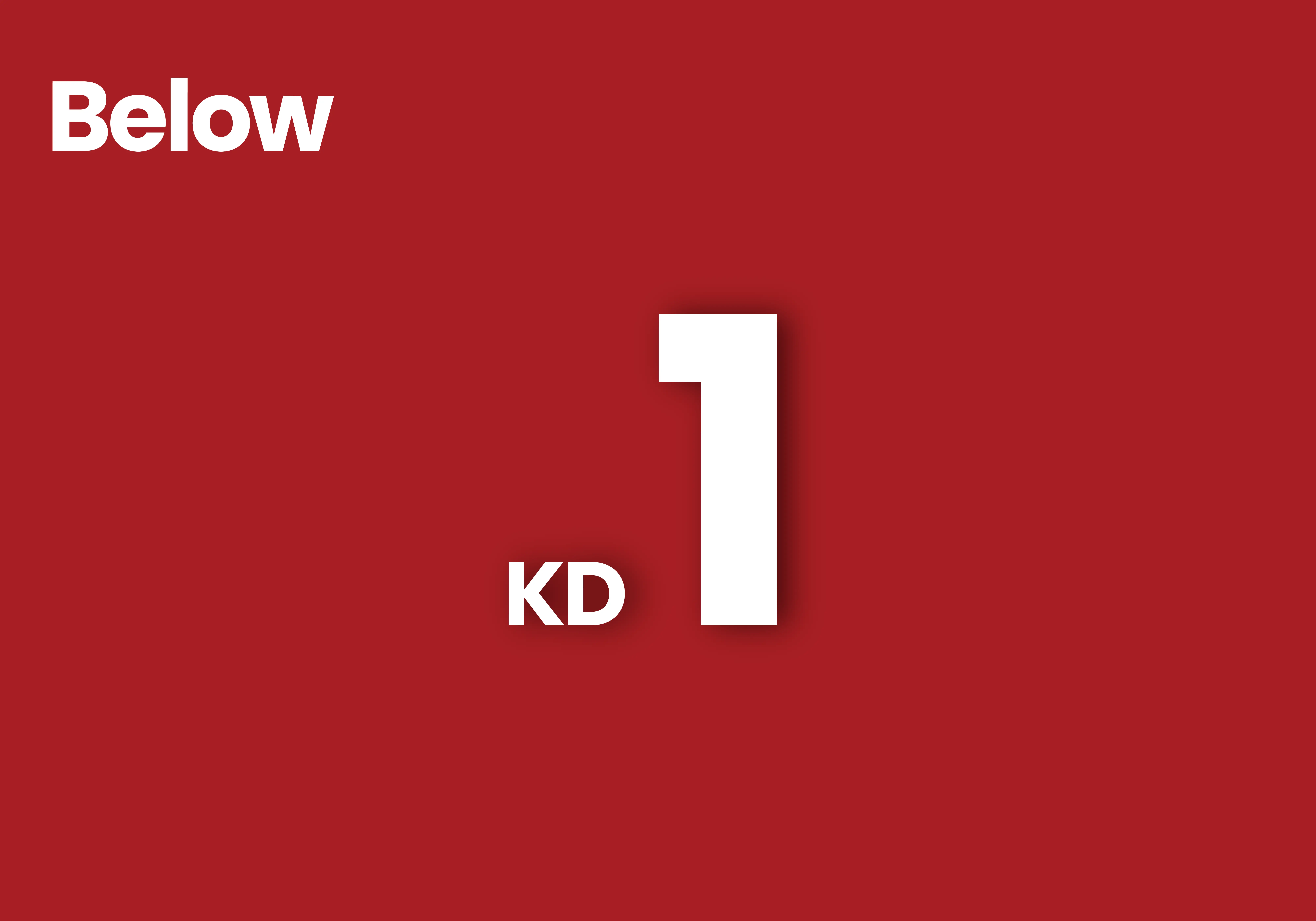 Below 1KD